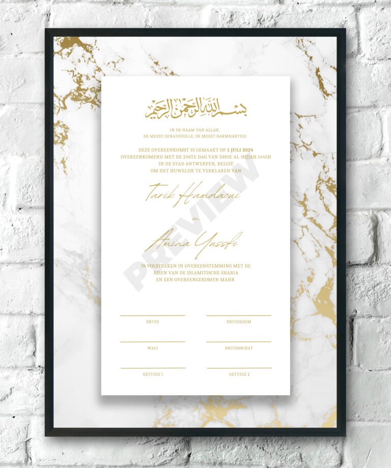 Nikah certificaten