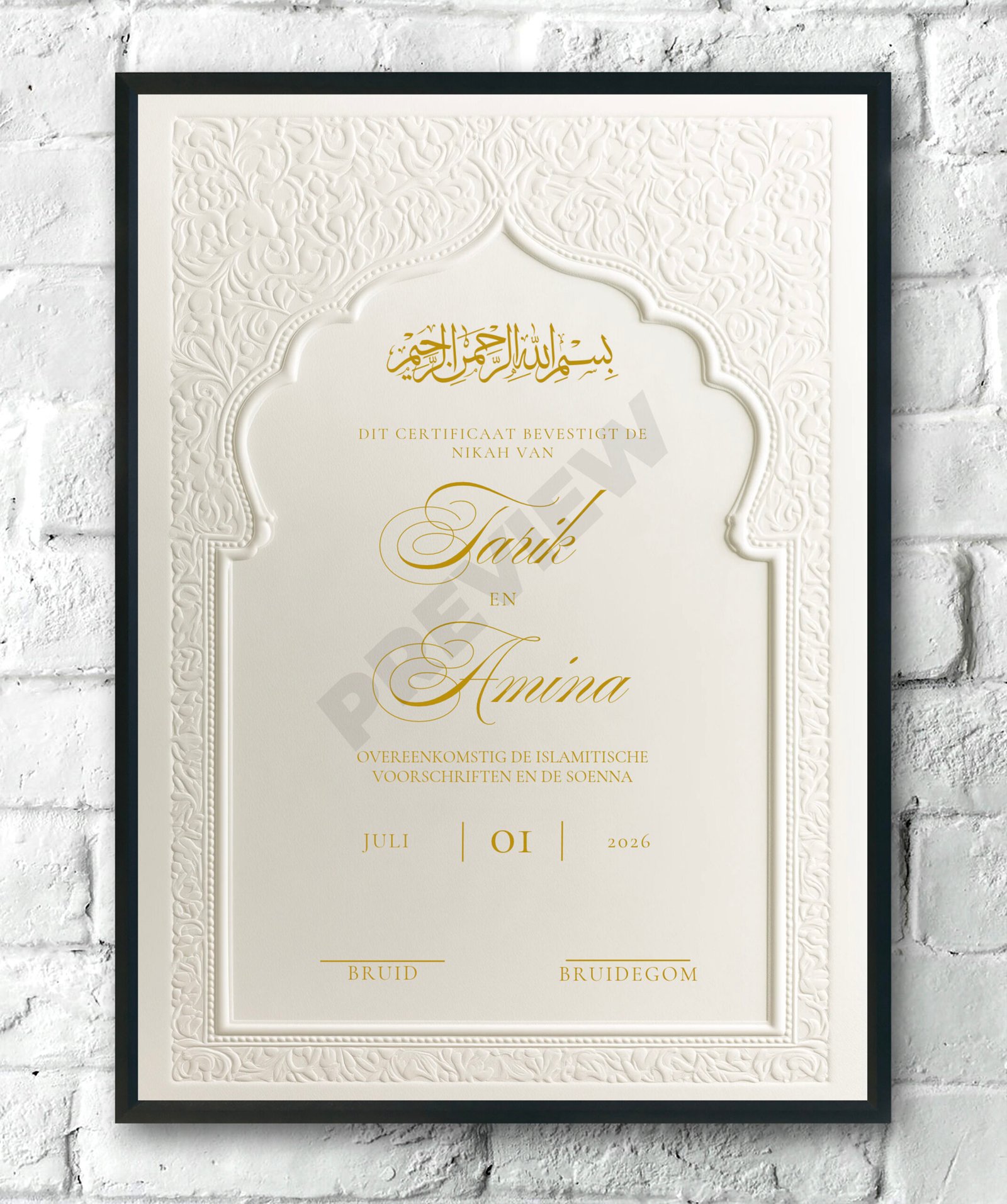 Ivory Elegance Ivory Elegance nikah certificaat