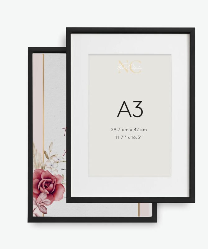A3 Fotokader nikah certificaat